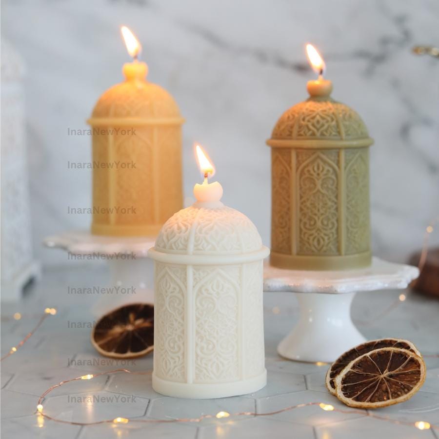 Eid Lantern Soy Candle: Handmade Ramadan Decor