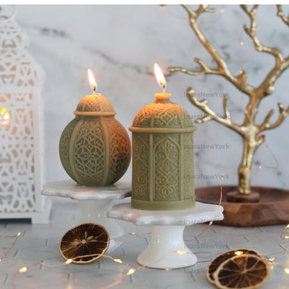 Eid Lantern Soy Candle: Handmade Ramadan Decor