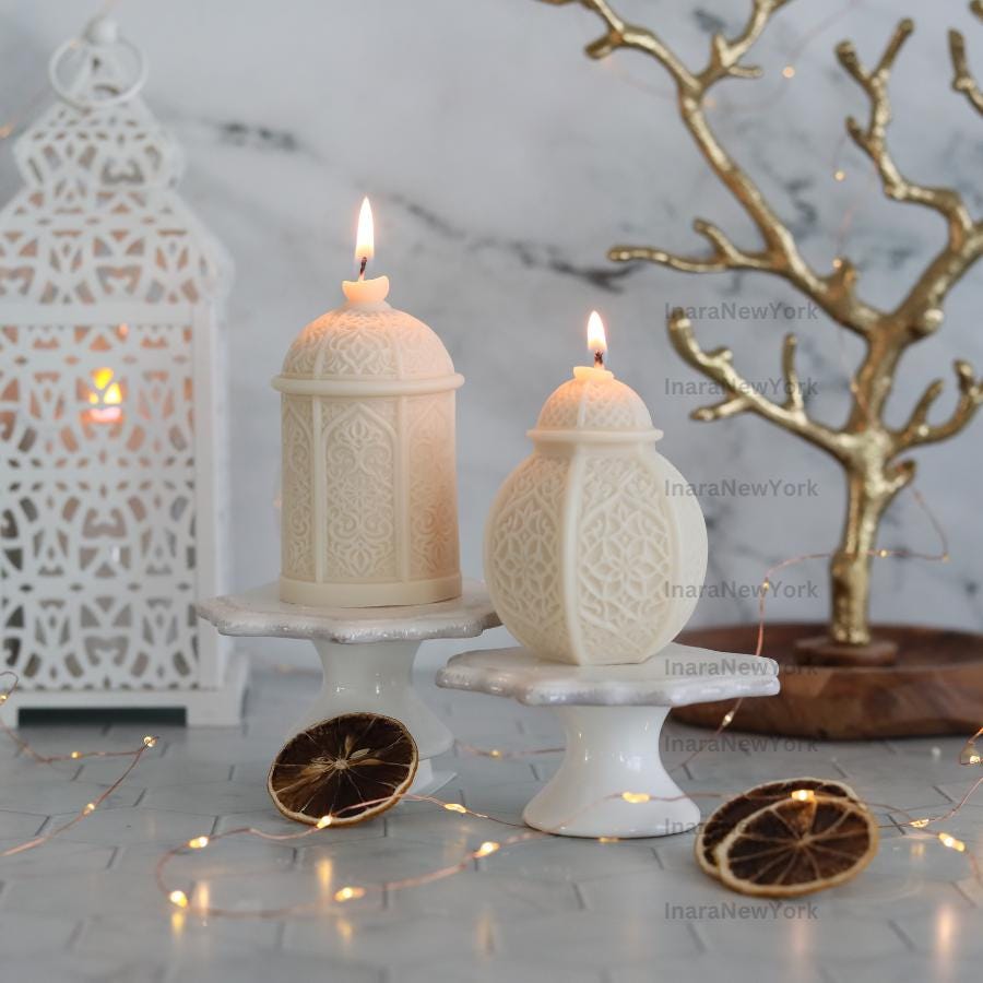 Eid Lantern Soy Candle: Handmade Ramadan Decor