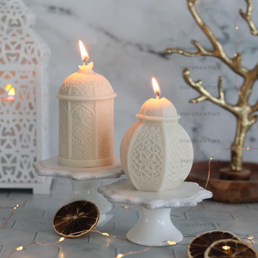 Eid Lantern Soy Candle: Handmade Ramadan Decor