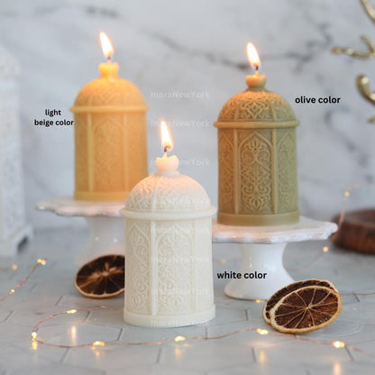 Ramadan lantern decor Candle Candle: Handmade Soy Wax Eid