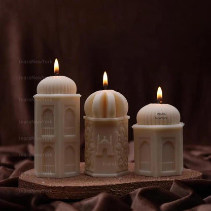 Ramadan Eid Lantern mosque Soy Candle: Handmade Ramazan Decor