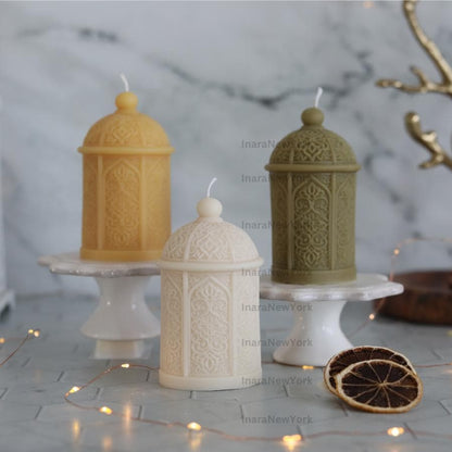 Ramadan lantern decor Candle Candle: Handmade Soy Wax Eid