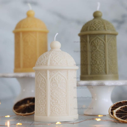 Ramadan lantern decor Candle Candle: Handmade Soy Wax Eid