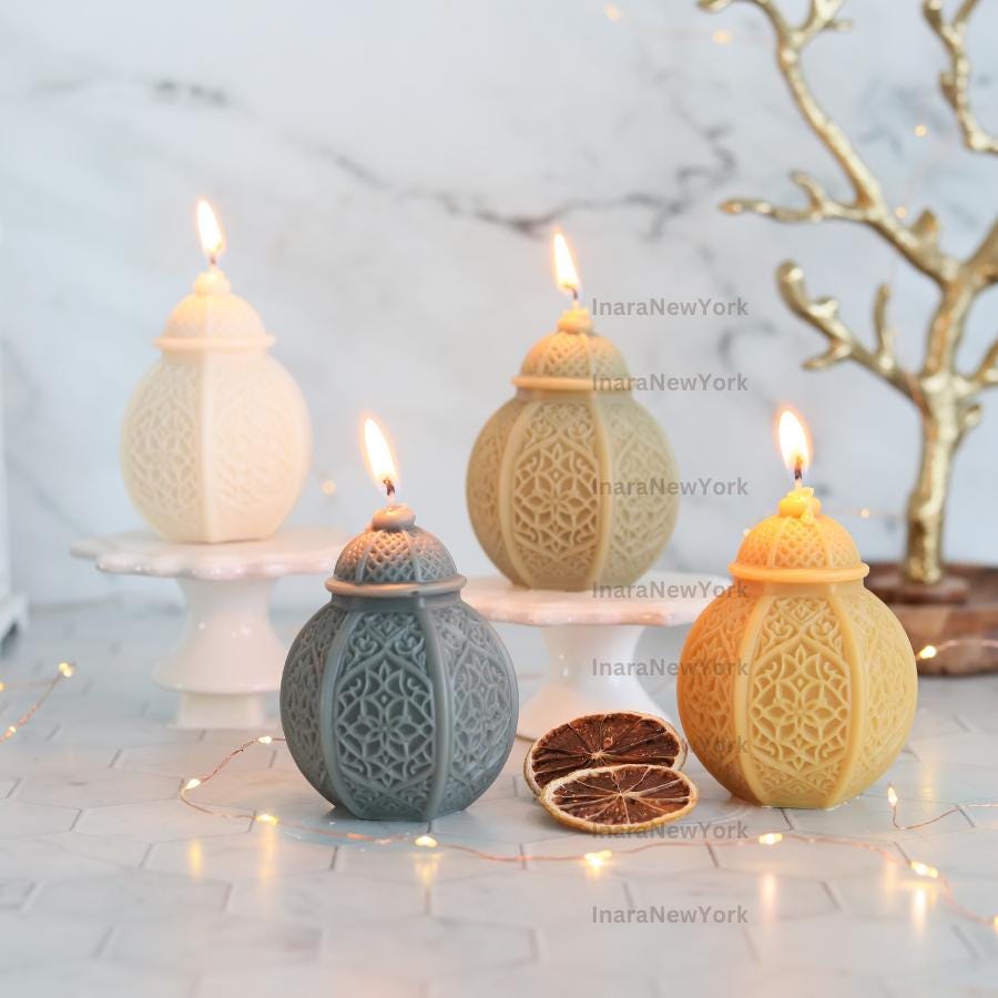 Eid Lantern Soy Candle: Handmade Ramadan Decor