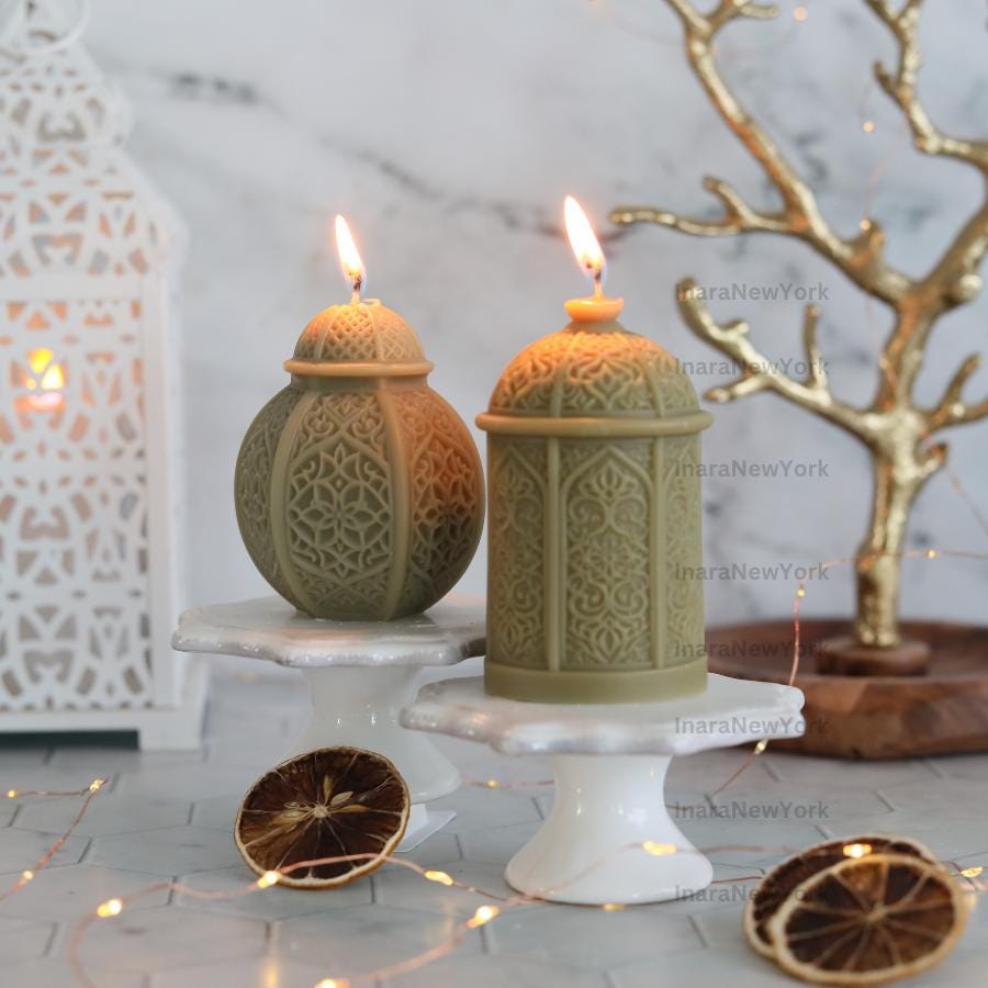Eid Lantern Soy Candle: Handmade Ramadan Decor