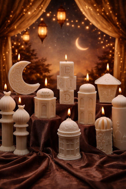 Handmade Soy Ramadan Candle: Islamic Home Decor
