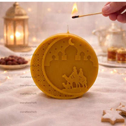 Ramadan eid Candle Candle: Handmade Soy Wax arabic dessert decor gift