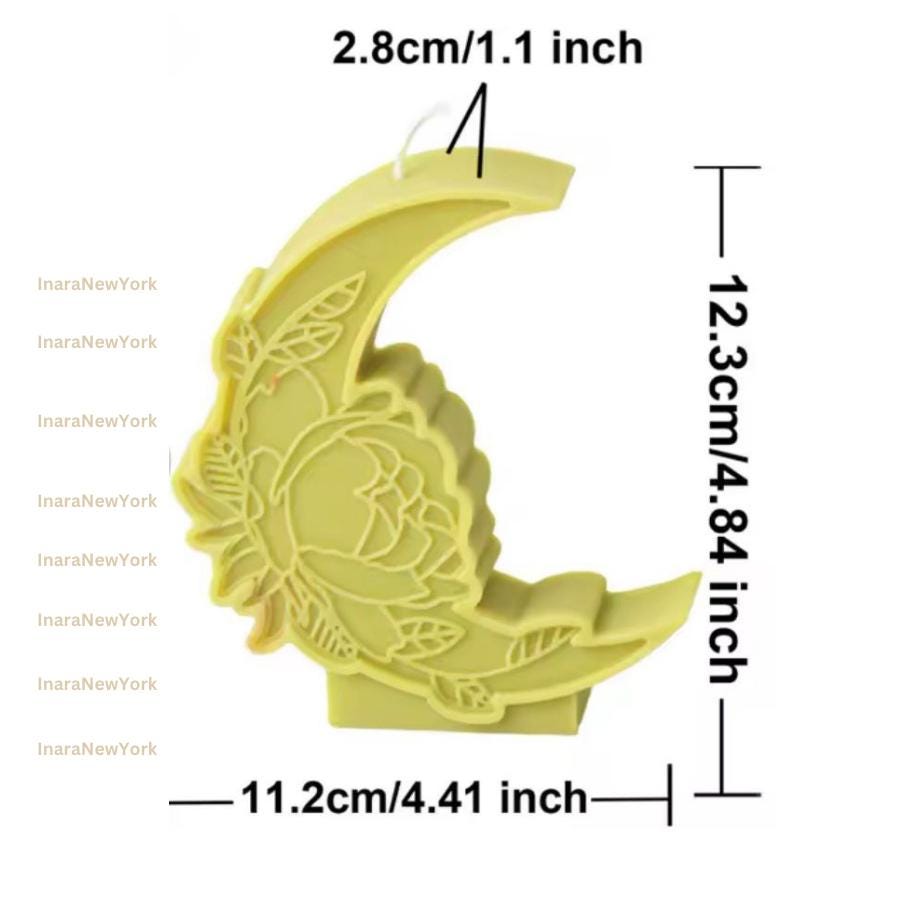 Ramadan Eid moon mosque Soy Candle: Handmade Ramazan Decor