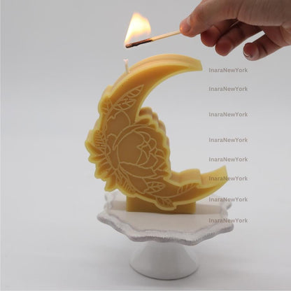 Ramadan Eid moon mosque Soy Candle: Handmade Ramazan Decor