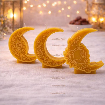 Ramadan Eid moon mosque Soy Candle: Handmade Ramazan Decor