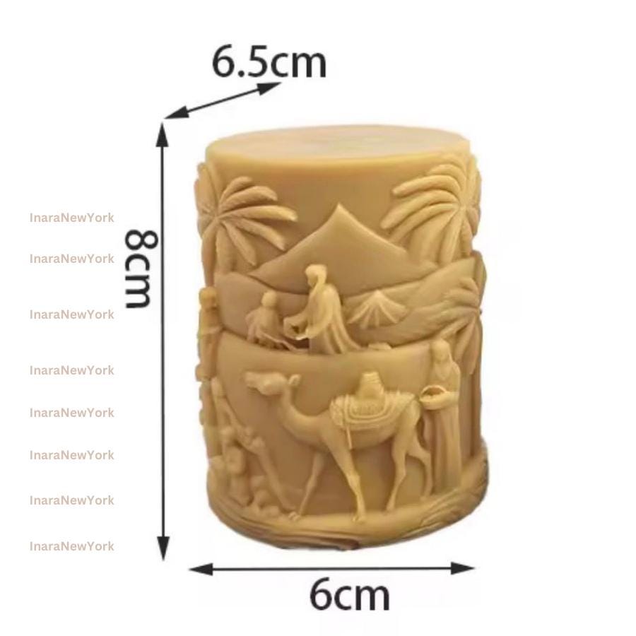 Ramadan eid Candle Candle: Handmade Soy Wax arabic dessert decor gift