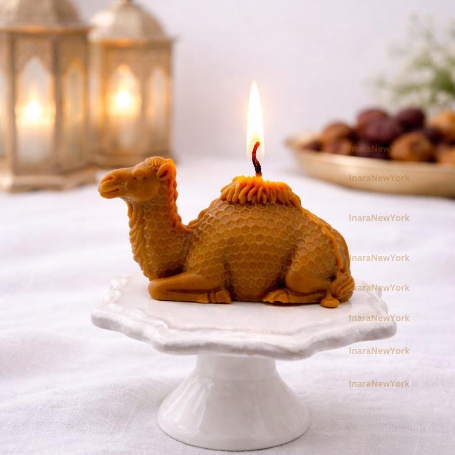 Ramadan Eid camel Arabic camel Soy Candle: Handmade Ramazan Arab home Decor
