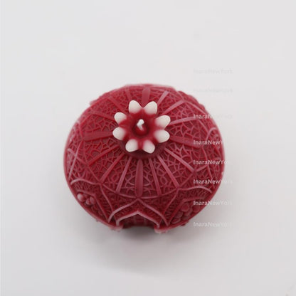 pomegranate Candle: Handmade soy wax Fruit Home Decor Luxury Gift, Ramadan Table Centerpiece