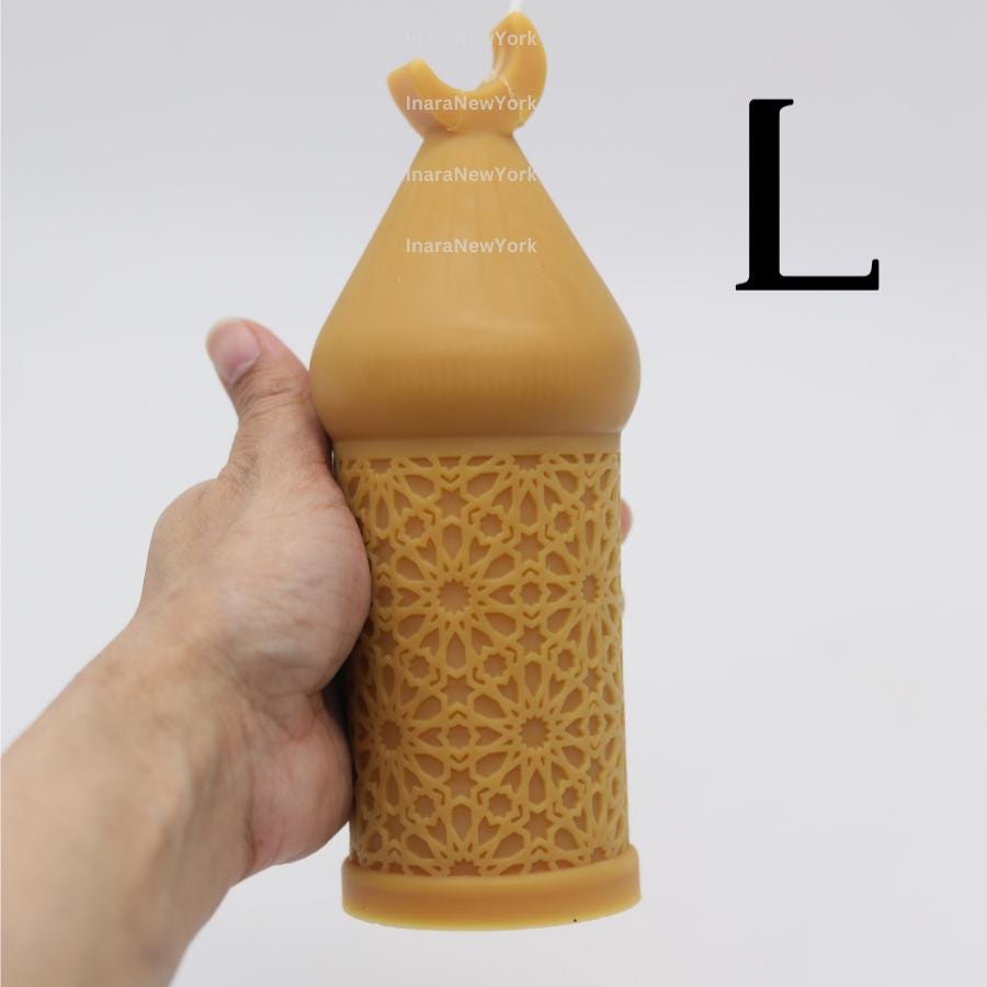 Ramadan Eid Lantern mosque Soy Candle: Handmade Ramazan Decor