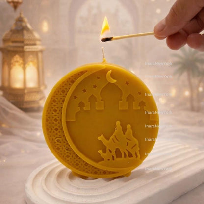Ramadan eid Candle Candle: Handmade Soy Wax arabic dessert decor gift
