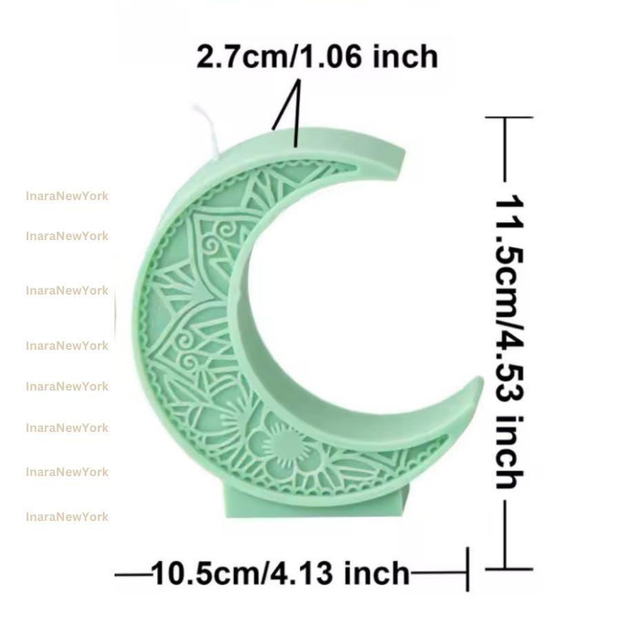 Ramadan eid Moon Candle - Shaped Candle - Muslim Decor - Islamic
