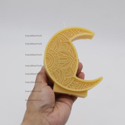 Ramadan Eid moon mosque Soy Candle: Handmade Ramazan Decor