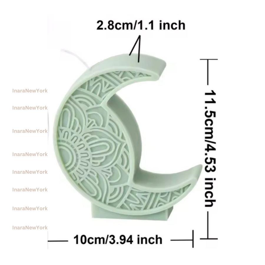 Ramadan Eid moon mosque Soy Candle: Handmade Ramazan Decor