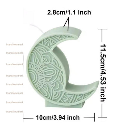 Ramadan Eid moon mosque Soy Candle: Handmade Ramazan Decor