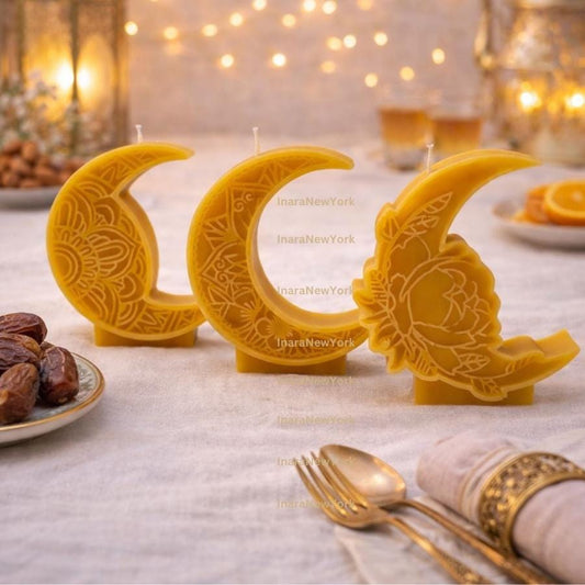 Ramadan Eid moon mosque Soy Candle: Handmade Ramazan Decor