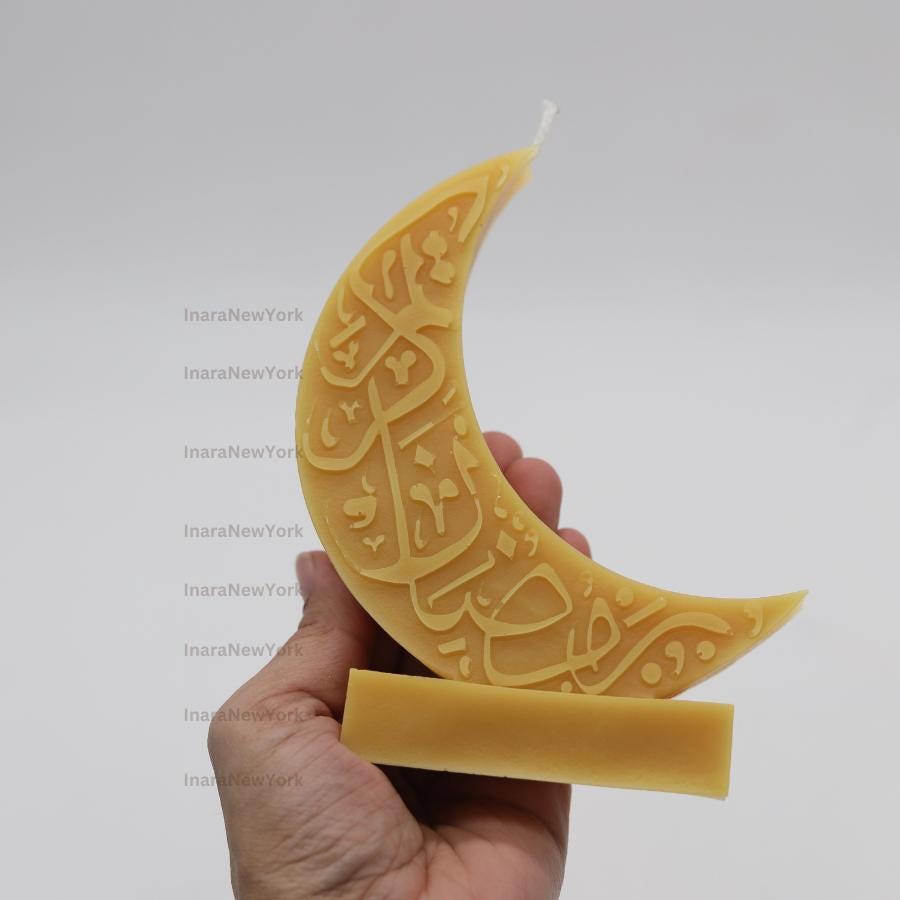 Ramadan eid Moon Candle - Shaped Candle - Muslim Decor - Islamic