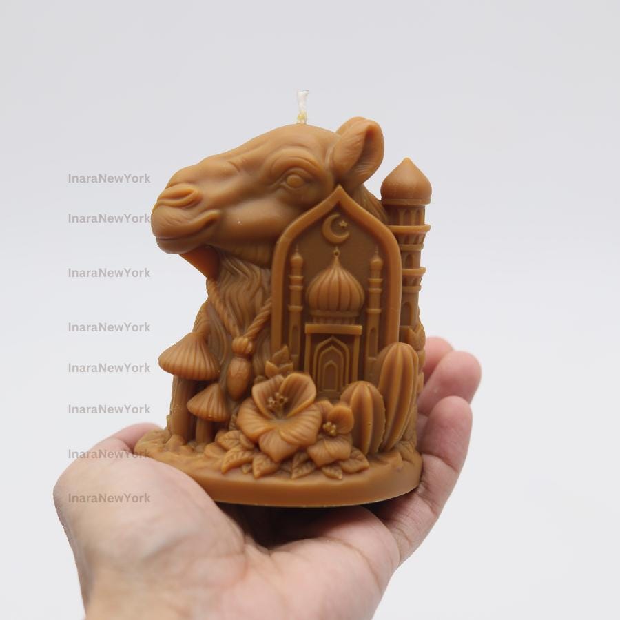 Ramadan Eid camel Arabic camel Soy Candle: Handmade Ramazan Arab home Decor