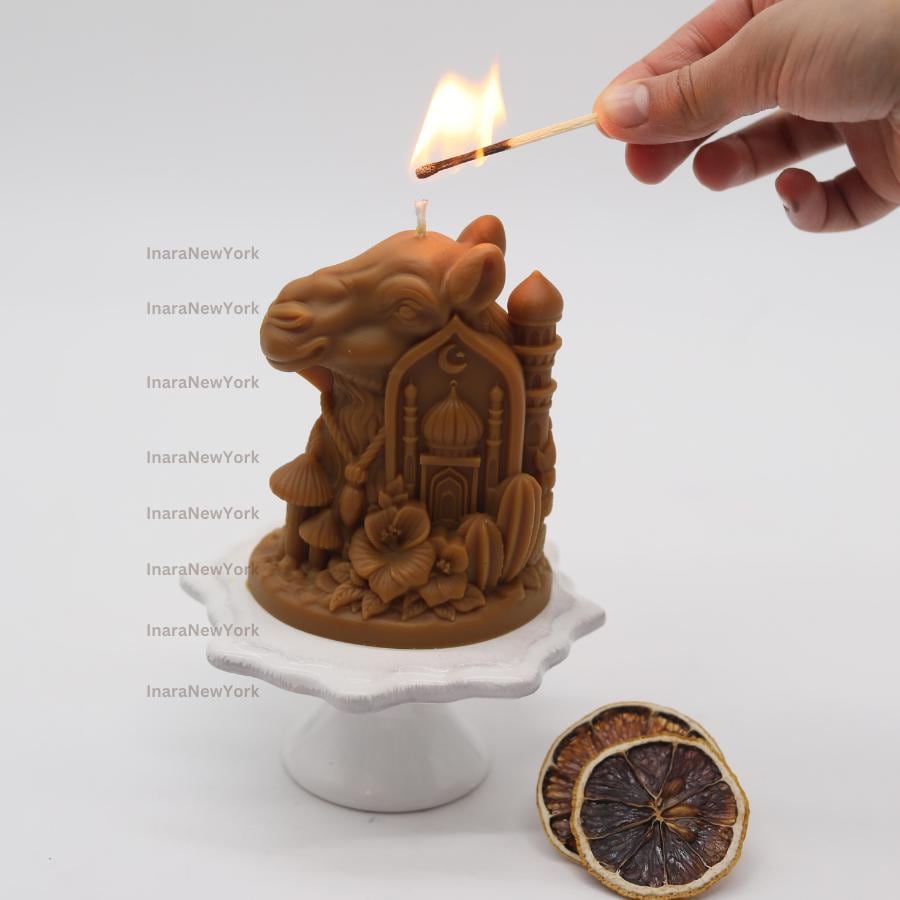 Ramadan Eid camel Arabic camel Soy Candle: Handmade Ramazan Arab home Decor