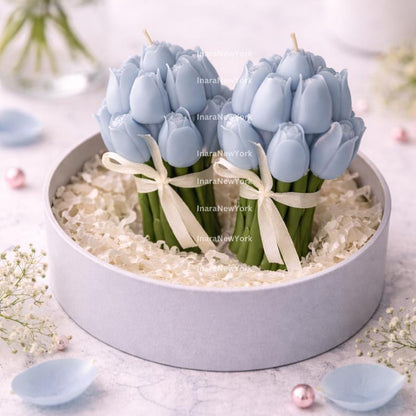 Flower Bouquet Candle: Handmade Soy Wax Sculptural Candle