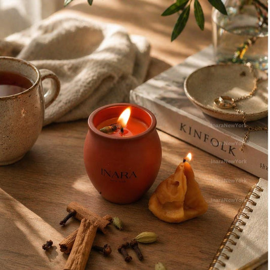 kulad Chai Samosa candle Soy Candle: Indian Décor, Handmade