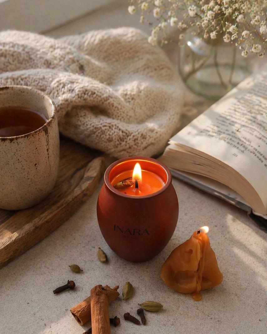kulad Chai Samosa candle Soy Candle: Indian Décor, Handmade