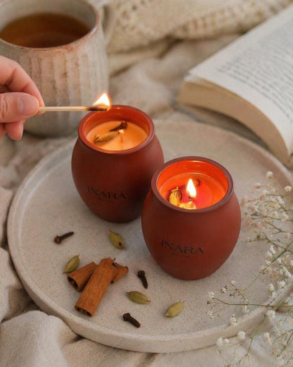 kulad Chai Samosa candle Soy Candle: Indian Décor, Handmade