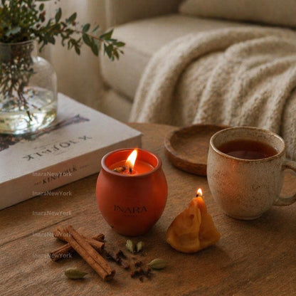 kulad Chai Samosa candle Soy Candle: Indian Décor, Handmade