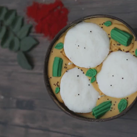South indian idli sambhar - diwali candle- indian candle- diwali gifts- Indian dessert candle-Indian food- indian décor