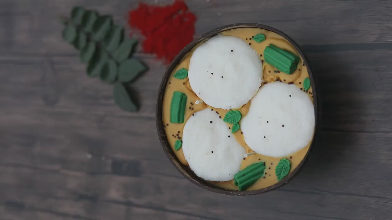 South indian idli sambhar - diwali candle- indian candle- diwali gifts- Indian dessert candle-Indian food- indian décor
