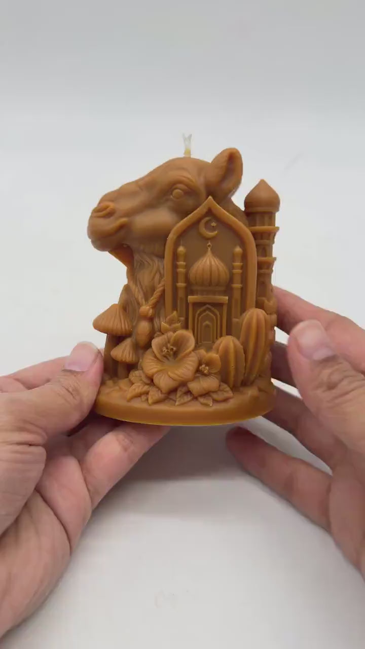 Ramadan Eid camel Arabic camel Soy Candle: Handmade Ramazan Arab home Decor