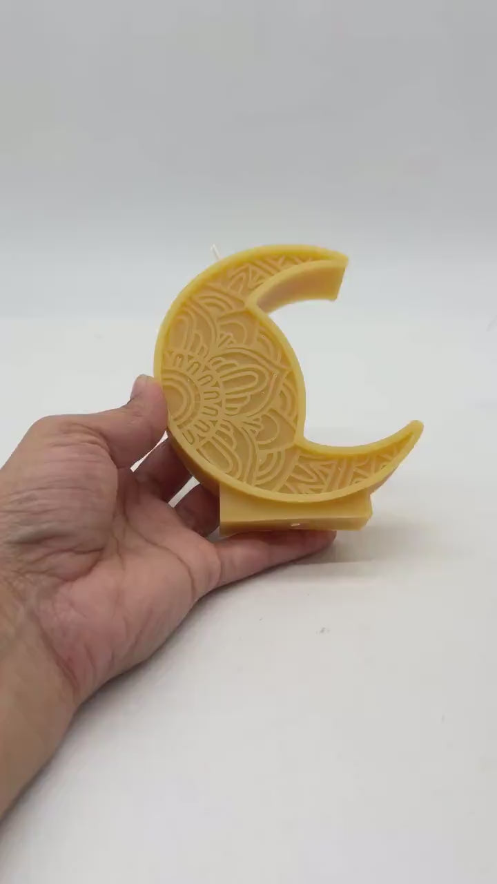 Ramadan eid Moon Candle - Shaped Candle - Muslim Decor - Islamic