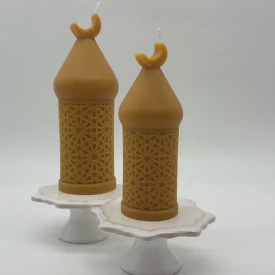Ramadan Eid Lantern mosque Soy Candle: Handmade Ramazan Decor