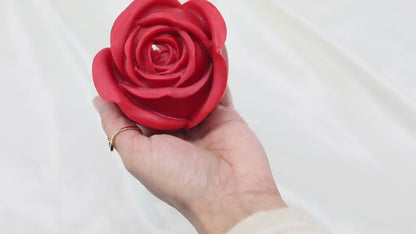 Rose Flower shaped candle| rose petals sculptural candle | housewarming candle | handmade | wedding gift | modern home décor