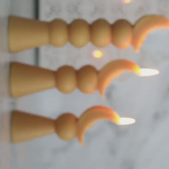 Ramadan moon Eid Lantern Candle: Handmade Soy Wax Ramazan Decor