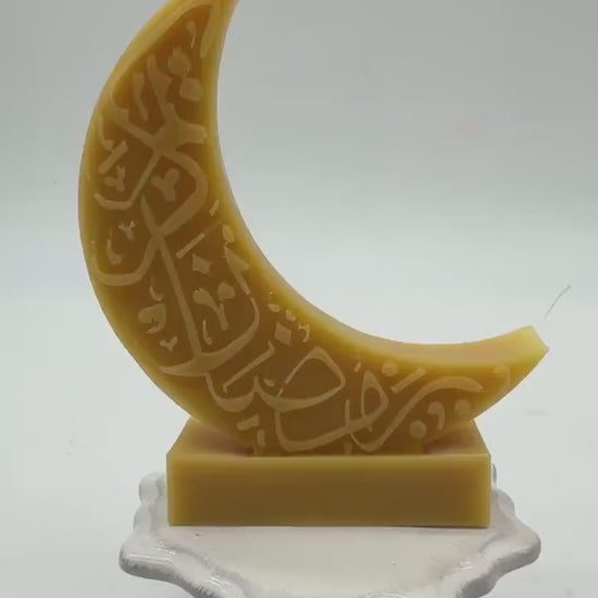 Ramadan eid Moon Candle - Shaped Candle - Muslim Decor - Islamic