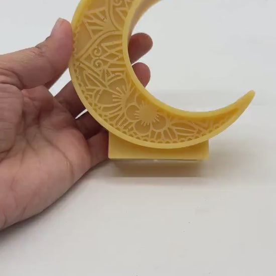 Ramadan eid Moon Candle - Shaped Candle - Muslim Decor - Islamic