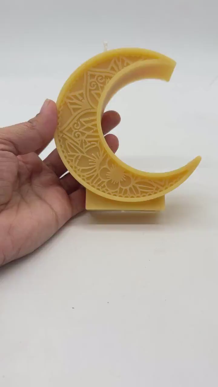 Ramadan eid Moon Candle - Shaped Candle - Muslim Decor - Islamic