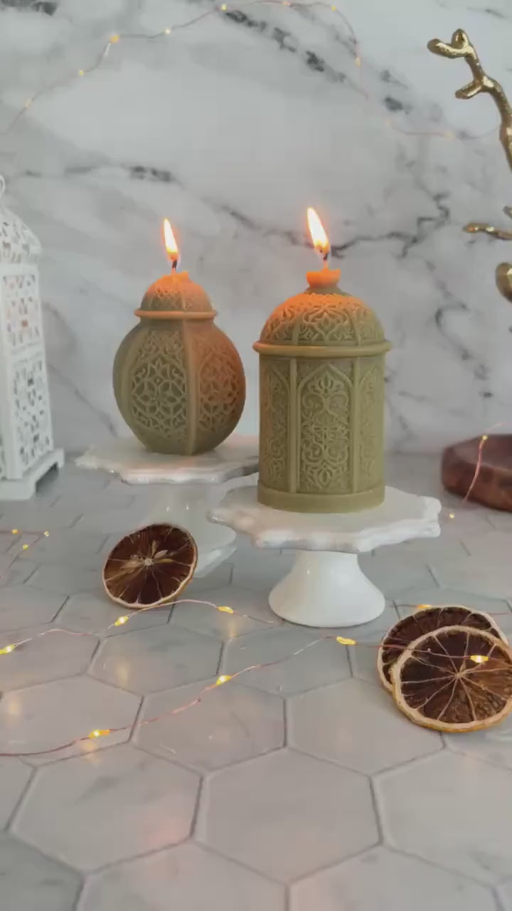 Eid Lantern Soy Candle: Handmade Ramadan Decor